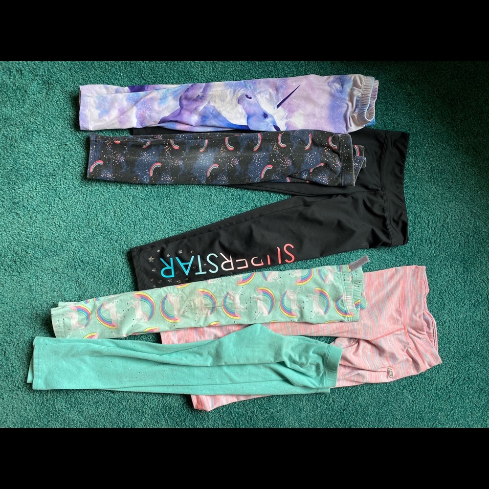 Lot of eight pairs of small leggings